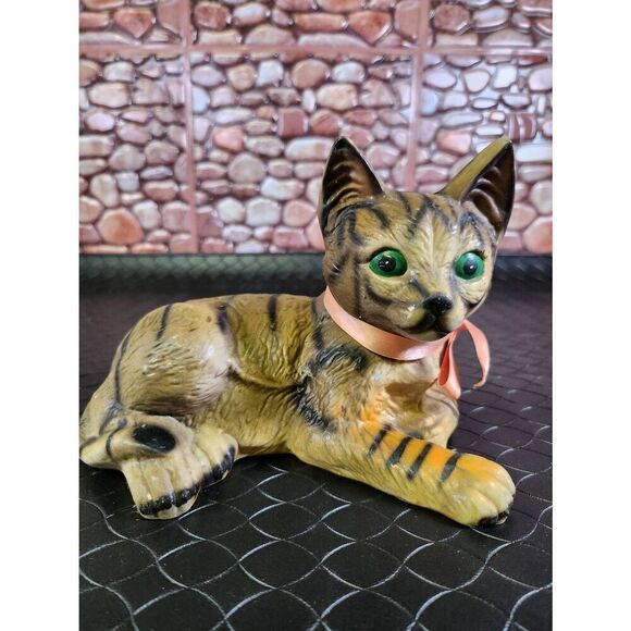 2-Vintage porcelain Cat Figurines - Picture 2 of 16